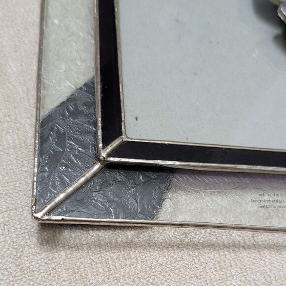 Gallery Stained Glass Blue Butterfly Picture Frame 3.5" X 5" Photo Opening - Picture 5 of 12